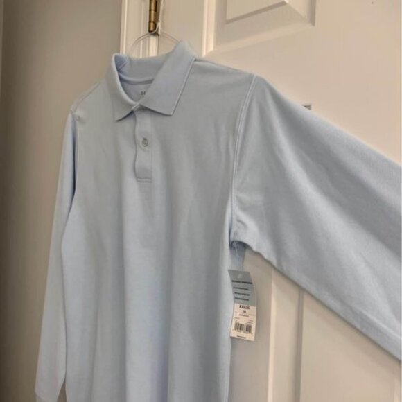 Boys Size 18 Long Sleeve Light Blue Shirt - Picture 3 of 6